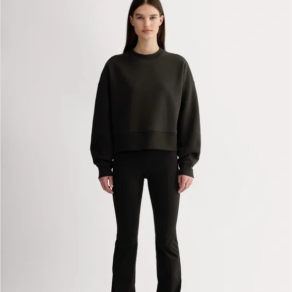 Everlane The Laid-Back Sweatshirt Black Organic cotton - Large - EUC - Picture 2 of 13